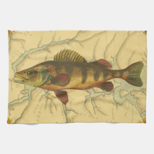 Linge De Cuisine Perle jaune sur la carte
