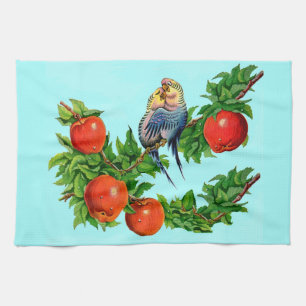 Linge De Cuisine perroquets amoureux