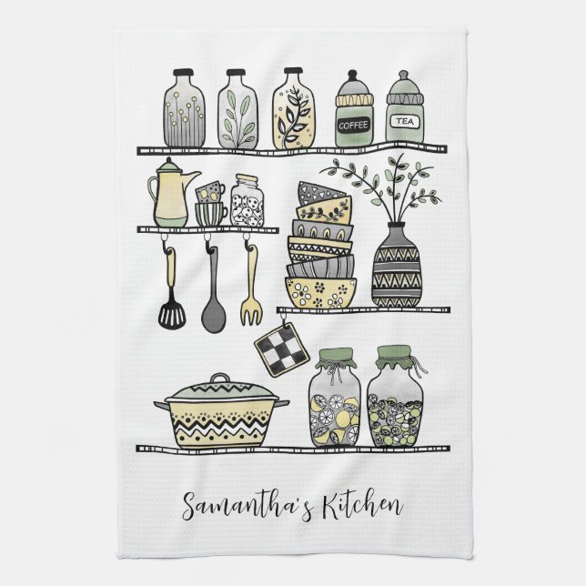 Linge De Cuisine Personalized Boho Chic Modern Farmhouse Decor  (Vertical)