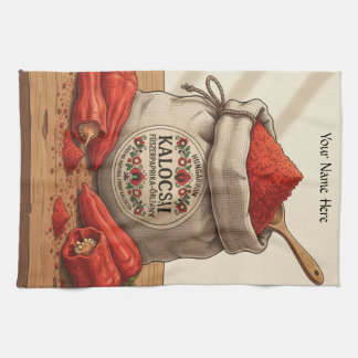 Linge De Cuisine Personalized Hungarian Kalocsai Paprika Apron 
