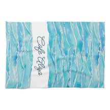 Personalized Name Beach Waves Watercolor Novelty