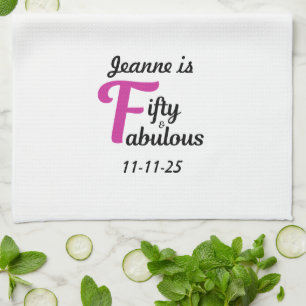 Linge De Cuisine Personnalisé 50 et fabuleux joyeux cinquantième an