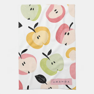 Linge De Cuisine Personnalisé Coloré Cute Motif Apple