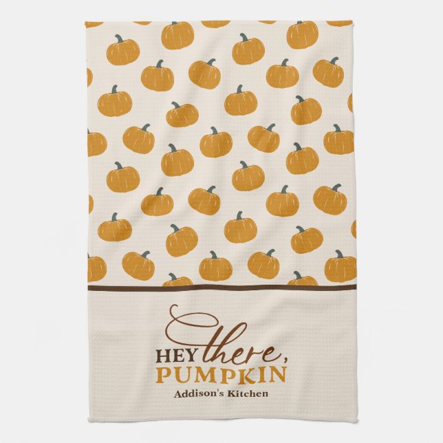 Linge De Cuisine Personnalisé Hey There Citrouille Apron (Vertical)
