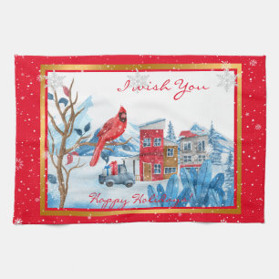 Linge De Cuisine Personnaliser Cardinale Et Paysage