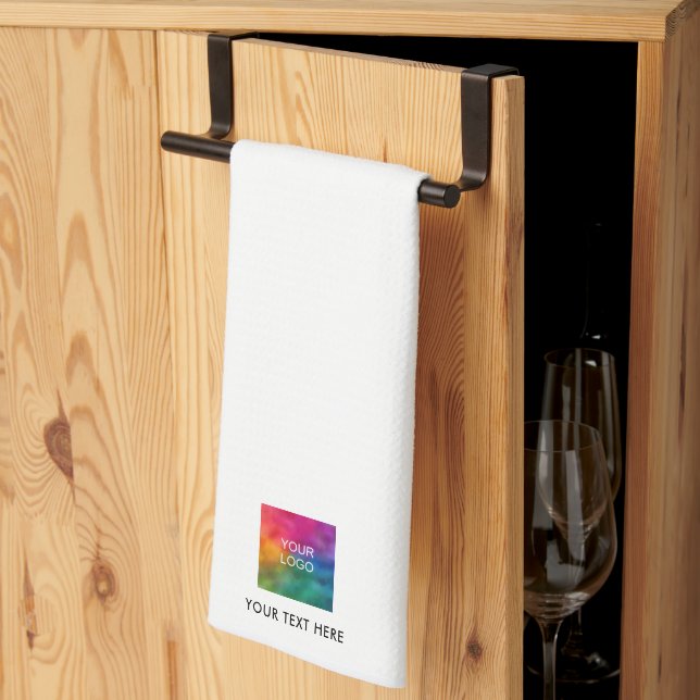 Linge De Cuisine Personnaliser Modèle Télécharger votre logo d'entr (Pliage en tiers)