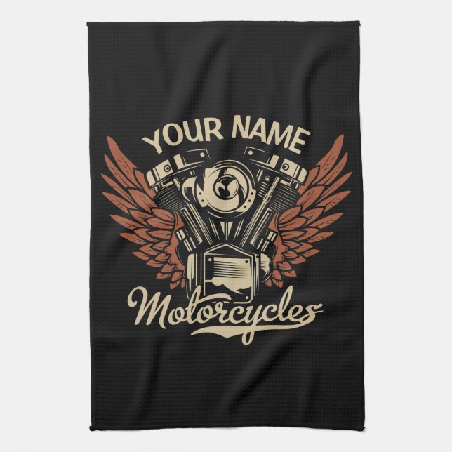 Linge De Cuisine Personnaliser Motocyclettes Motocyclettes Garage (Vertical)