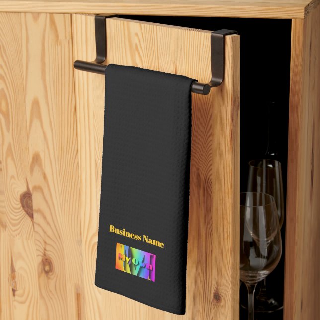 Linge De Cuisine Personnalisez Mon Propre Café Café Noir (Pliage en tiers)