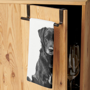 Linge De Cuisine Petit Labrador Chien noir Chien Chien Chien Chien 