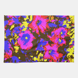 LINGE DE CUISINE PETUNIAS