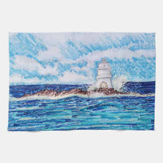Linge De Cuisine Phare en bleu
