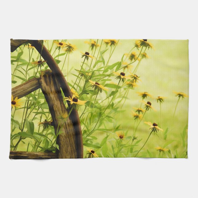 Linge De Cuisine Photo Noir-Eyed de Susan et de roues (Horizontal)