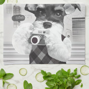 Linge De Cuisine Photographe Urbain : Schnauzer à Taipei City