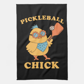Linge De Cuisine Pickleball Chick - rétro