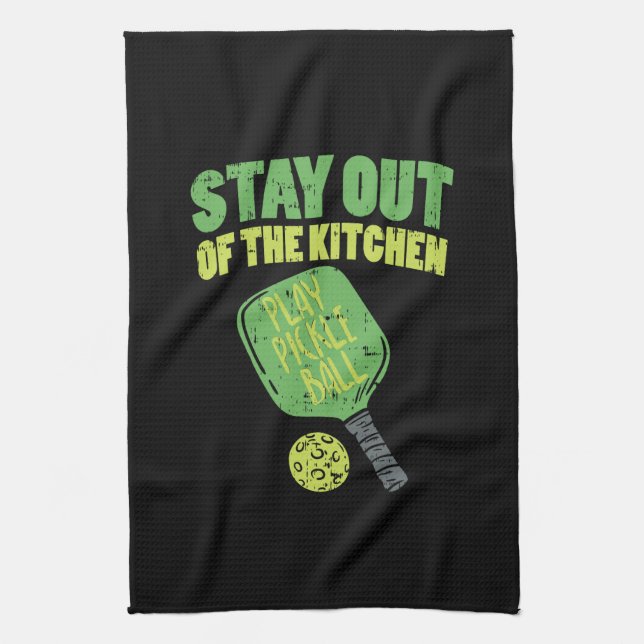 Linge De Cuisine Pickleball Drôle cadeaux de Pickleball (Vertical)