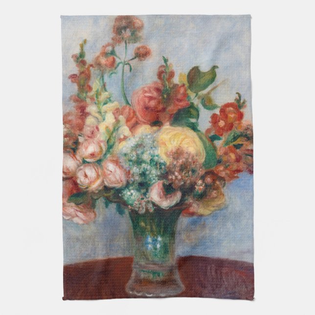 Linge De Cuisine Pierre-Auguste Renoir - Fleurs dans un Vase (Vertical)