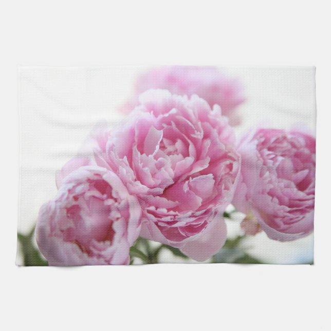 Linge De Cuisine Pies roses (Horizontal)