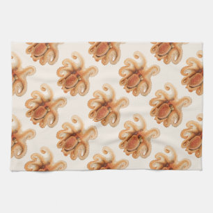 Linge De Cuisine Pieuvre Salutii, Animaux Aquatiques Marins Vintage