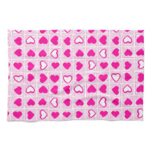 Pink Heart Pastel Fun Squares