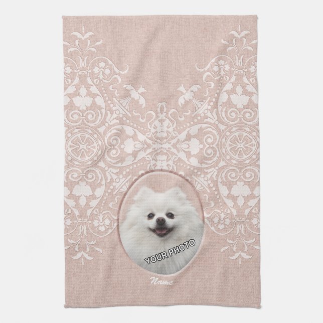 Linge De Cuisine Pink Pet mémorial élégant doux moderne damois (Vertical)