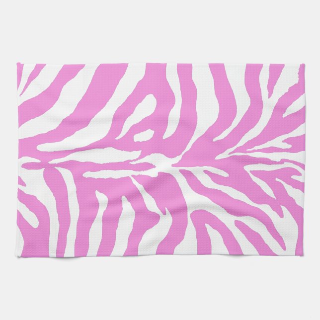 Linge De Cuisine Pink zebra (Horizontal)