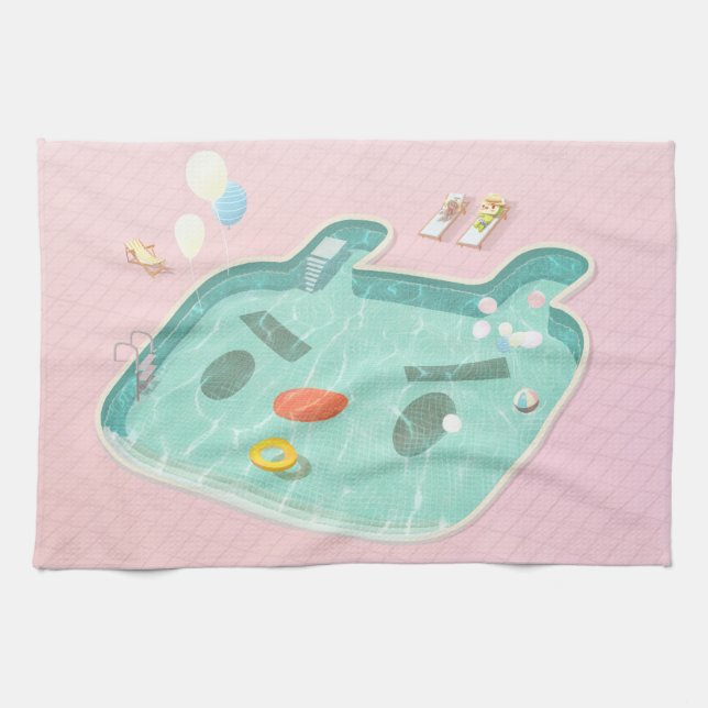 Linge De Cuisine Piscine (Horizontal)