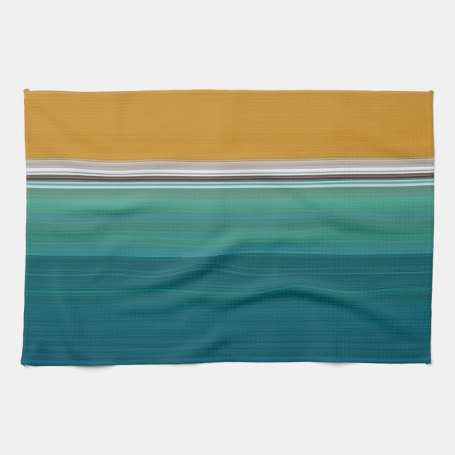 Linge De Cuisine Piscine Abstraite (Horizontal)