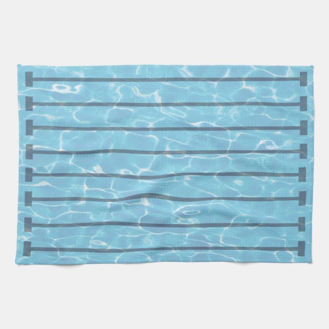 Linge De Cuisine Piscine de l'équipe de natation (Horizontal)