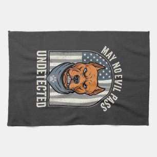 Linge De Cuisine Pitbull Patriotique Chien de Garde