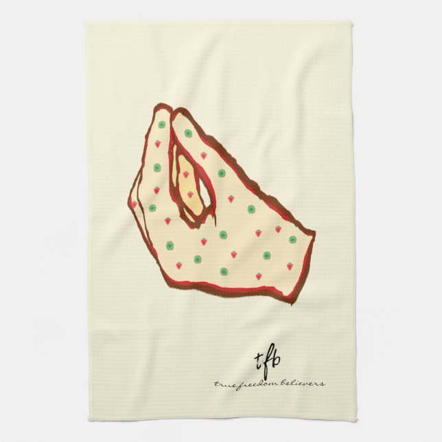 Linge De Cuisine Pizza de la fraise et du kiwi (Vertical)