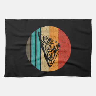 Linge De Cuisine Pizza Slice Retro Style Vintage
