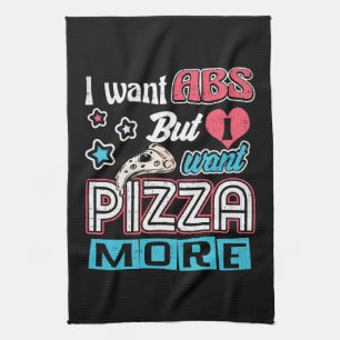 Linge De Cuisine Pizza vs Abs - Régime en vrac - Carbes amusantes N