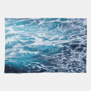 Linge De Cuisine Plage d'été Waves Blue Ocean