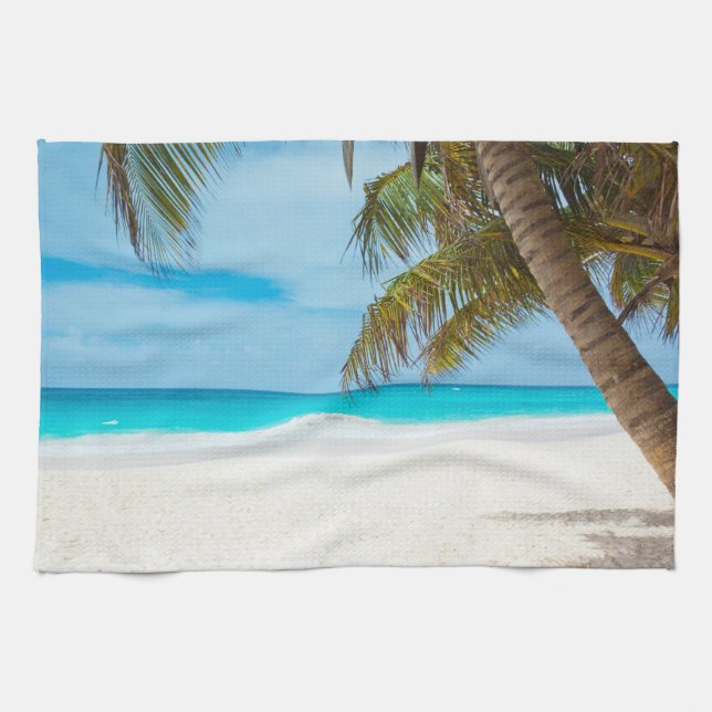 Linge De Cuisine Plage du Paradis tropical (Horizontal)