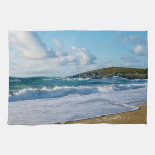 Linge De Cuisine Plage Newquay les Cornouailles Angleterre de