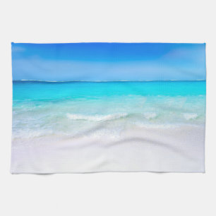Linge De Cuisine Plage tropicale avec mer turquoise