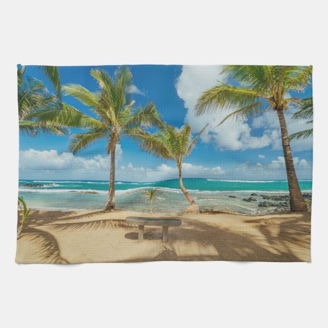Linge De Cuisine Plages tropicales | Kuau Cove Beach, Maui Hawaii (Horizontal)
