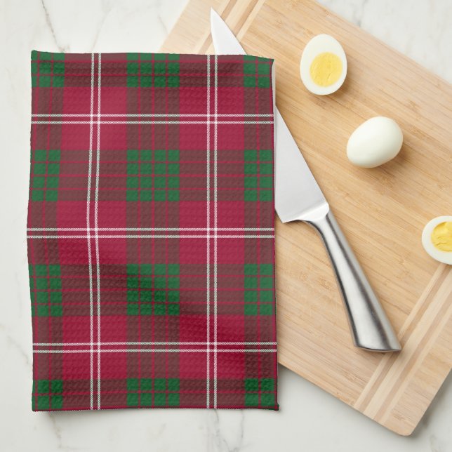 Linge De Cuisine Plaid de tartan écossais de Crawford (Quart Plié)