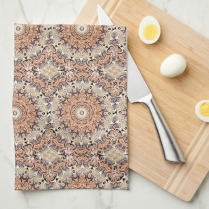 Linge De Cuisine Plaisir orange et blanc
