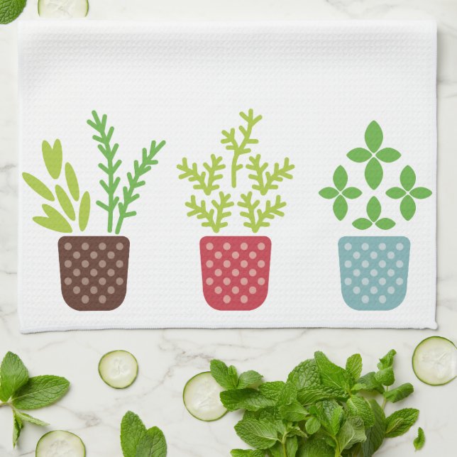 Linge De Cuisine Plante (Plié)