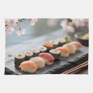 Linge De Cuisine Plate de Sushi Fleur de Cerisier