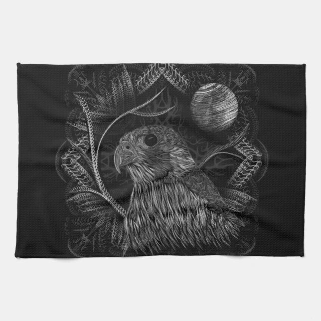 Linge De Cuisine Pleine lune de faucon (Horizontal)