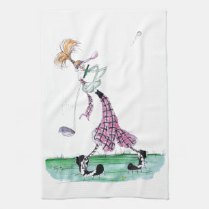 Linge De Cuisine Pleine oscillation de golf, fernandes élégants