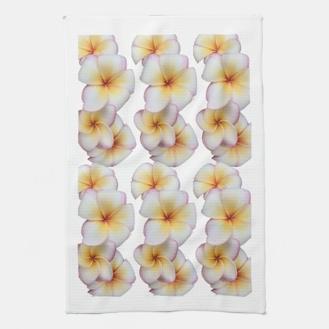 Linge De Cuisine Plumeria fleurit (Vertical)