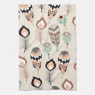 Linge De Cuisine Plumes amérindiennes