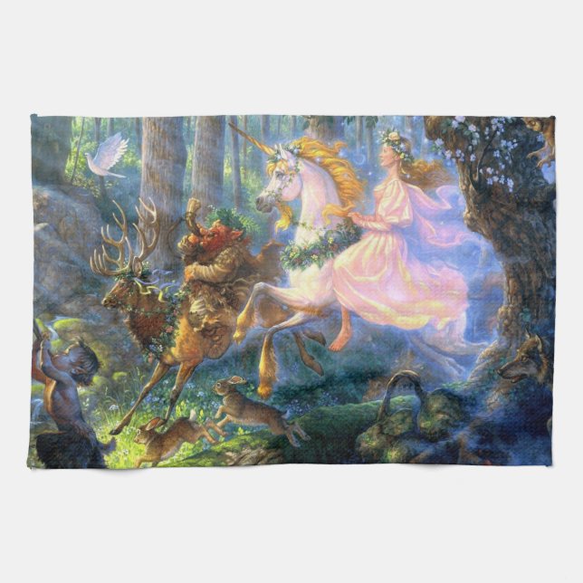 Linge De Cuisine poêle de fée de l'Unicorne (Horizontal)