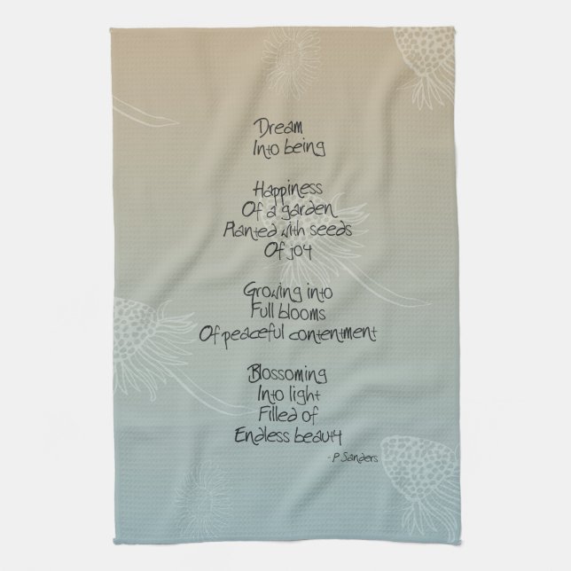 Linge De Cuisine Poème rêveur (Vertical)
