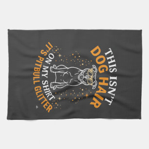 Linge De Cuisine Poils de chien Pitbull Paillettes portant des lune