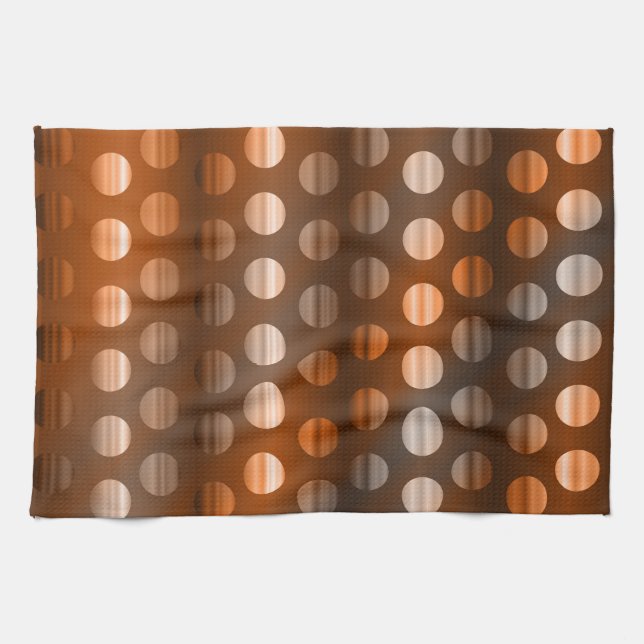 Linge De Cuisine Points de cuivre (Horizontal)