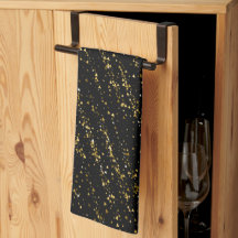 Points de Triangle Doré sur Fond Noir Luxe Brillan
